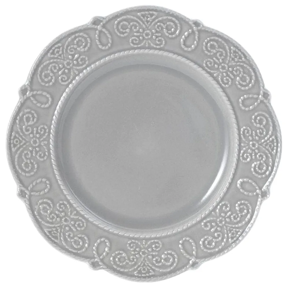 Abby Gray 16 Piece Dinnerware Set, Service for 4