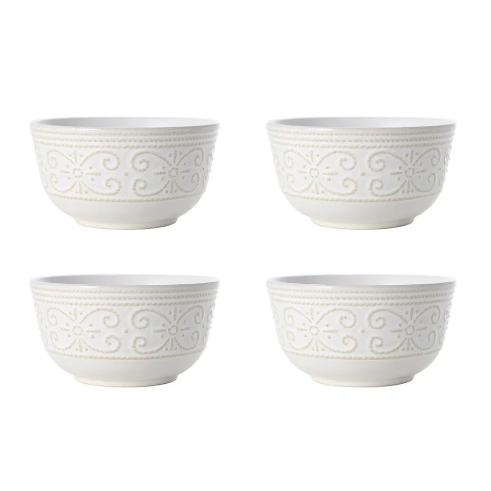 Abby White 16 Piece Dinnerware Set, Service for 4
