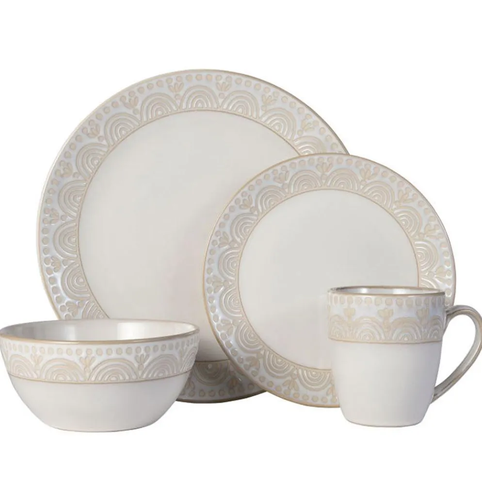 Amelia 16 Piece Dinnerware Set, Service for 4