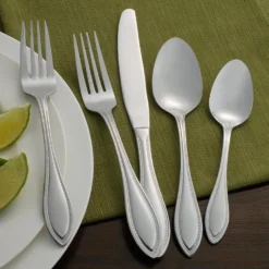 American Bead 61 Piece Flatware Set, Service for 8