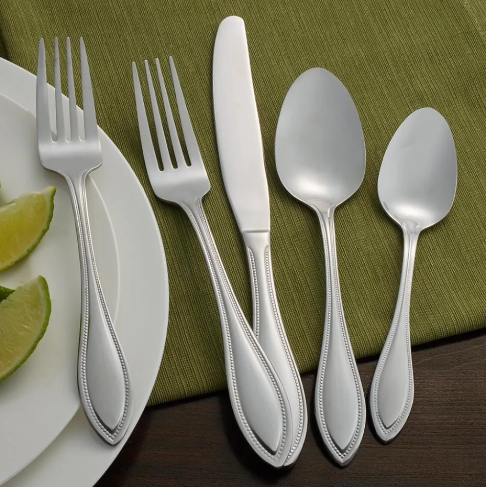 American Bead 61 Piece Flatware Set, Service for 8
