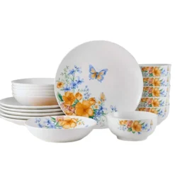 Anna 18 Piece Dinnerware Set, Service for 6