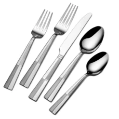 Arabesque Frost 42 Piece Flatware Set with Caddy, Service for 8