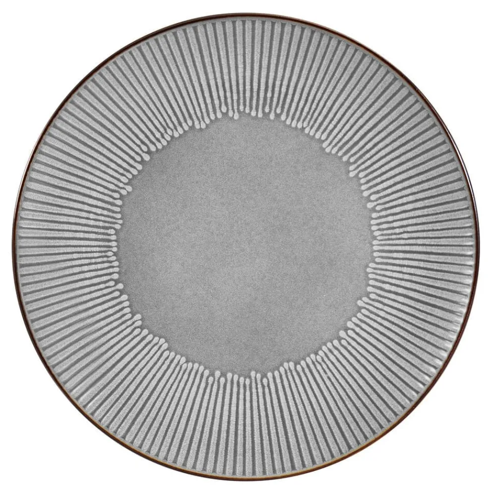 Arlie Gray 12 Piece Pasta Dinnerware Set, Service for 4