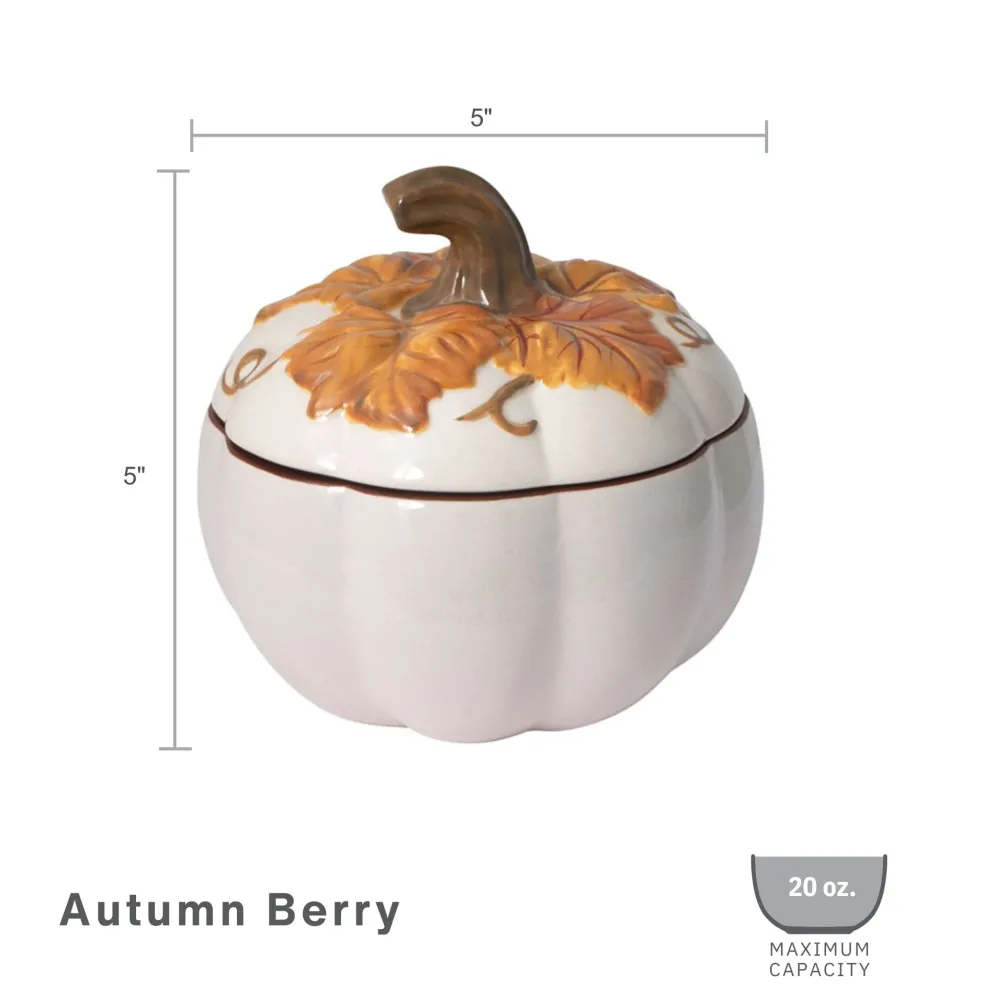 Autumn Berry™ Covered Pumpkin Bowl