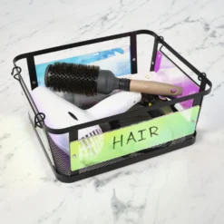 Ava Iridescent Stackable Storage Basket