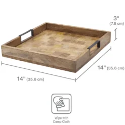 Avery Square Lazy Susan Serve Tray