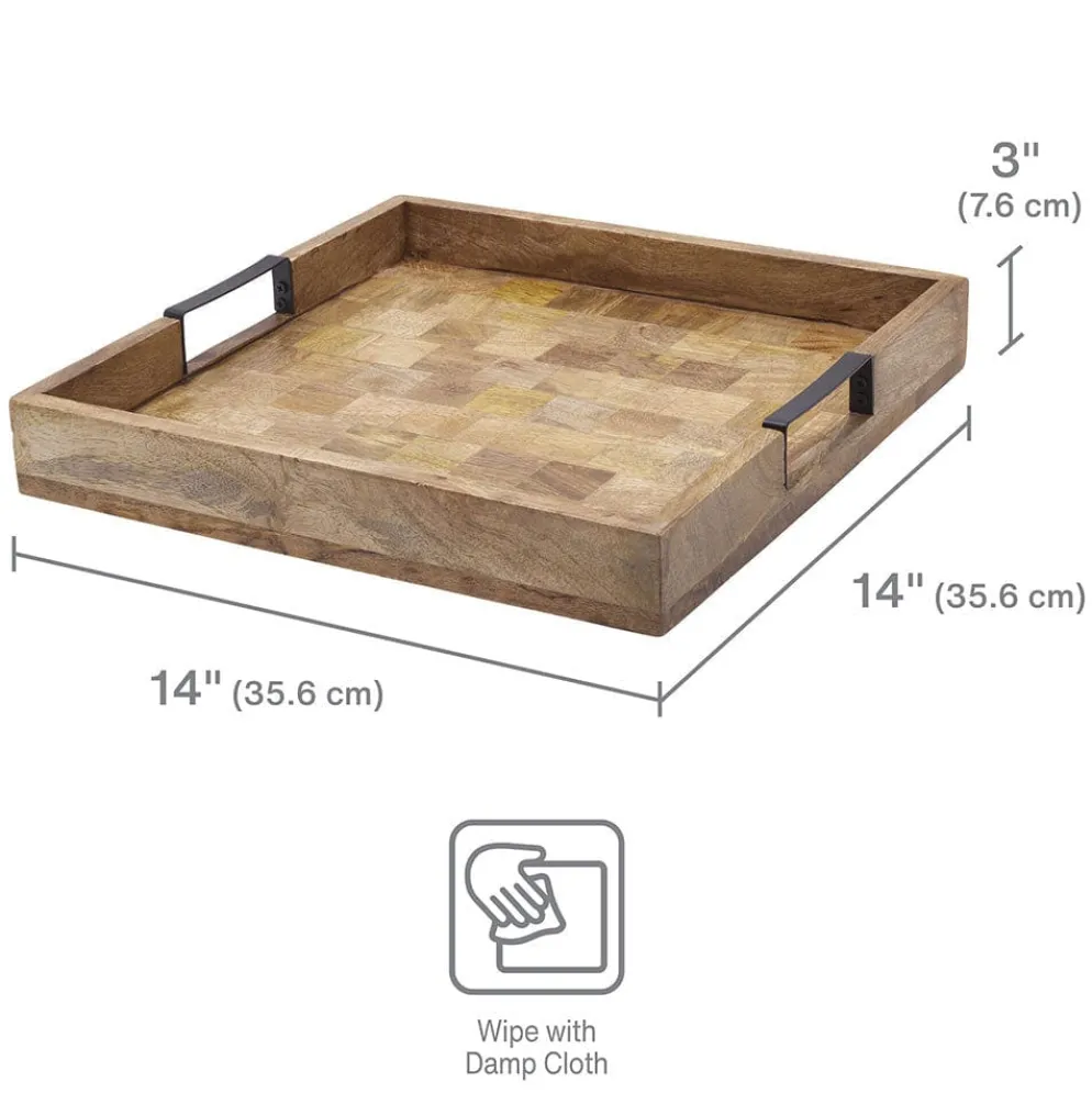 Avery Square Lazy Susan Serve Tray