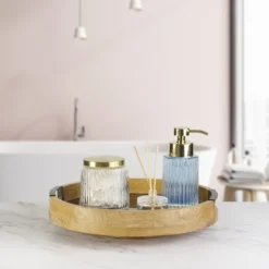 Black Marble Lazy Susan Serve Tray