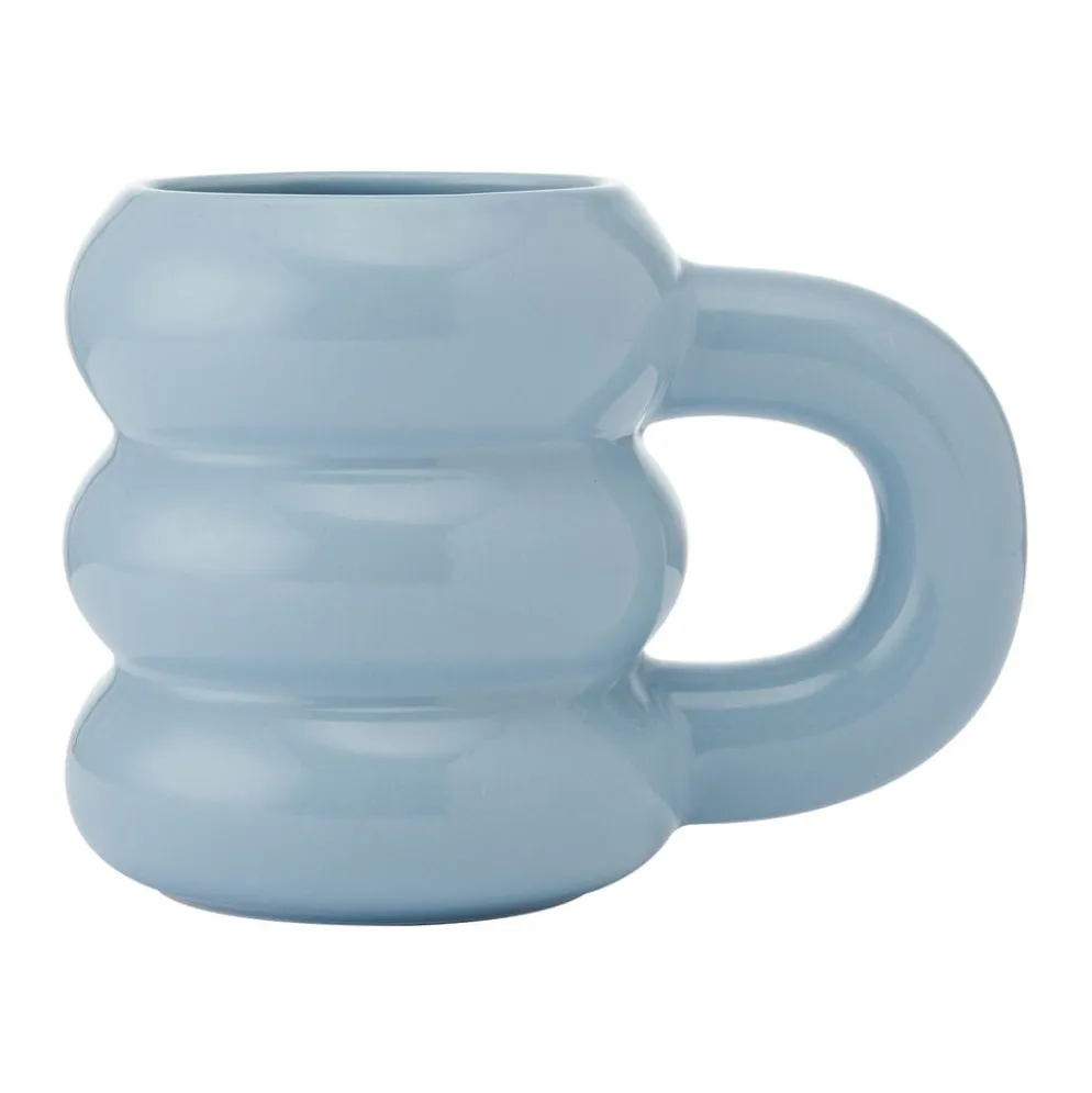 Blue Rounded Cloud Mug