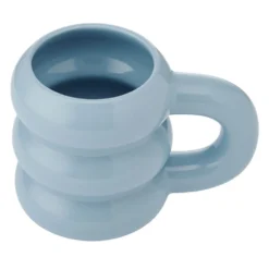 Blue Rounded Cloud Mug