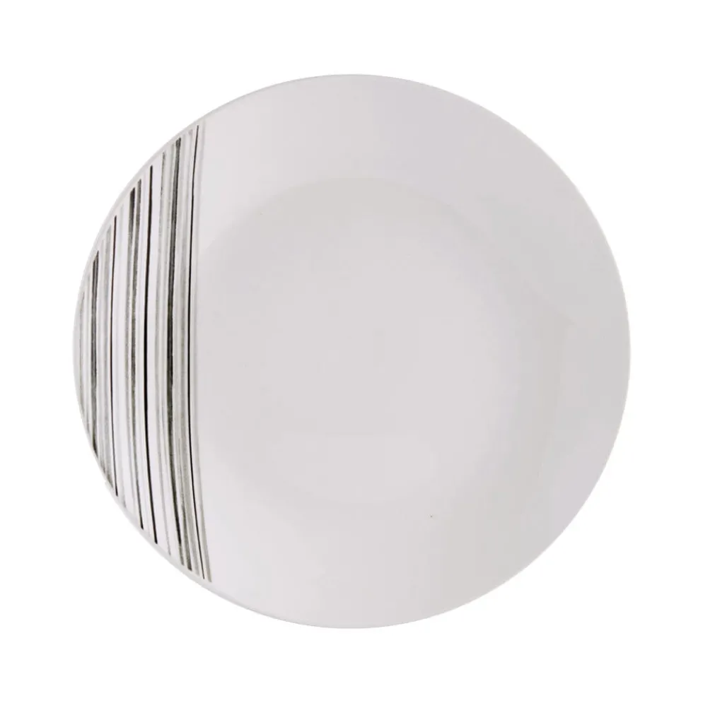 Brushed Lines 16 Piece Dinnerware Set, Service for 4