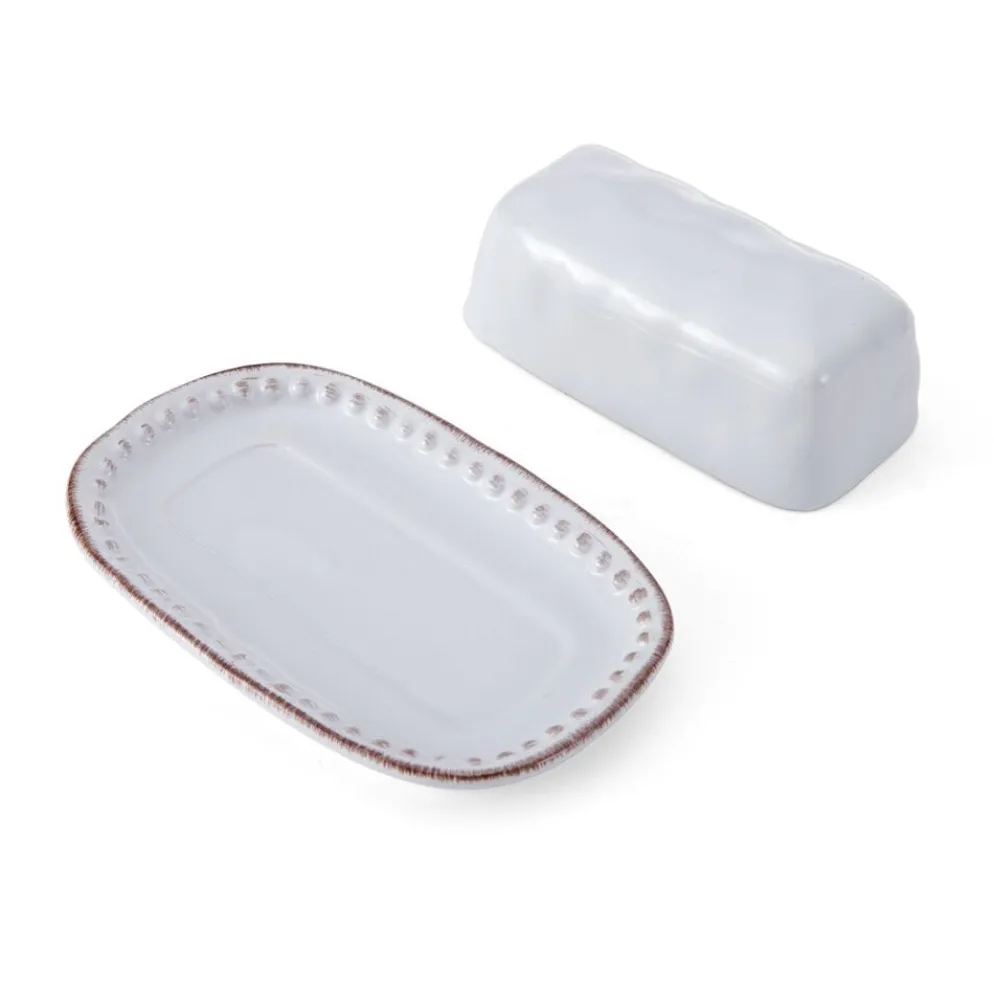 Canyon Bead Covered Butter Dish