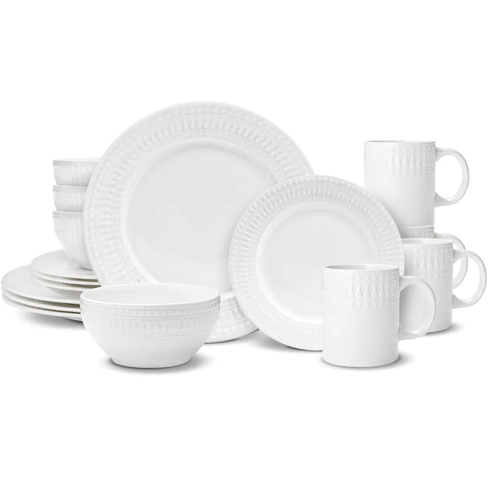 Cassandra 16 Piece Dinnerware Set, Service for 4