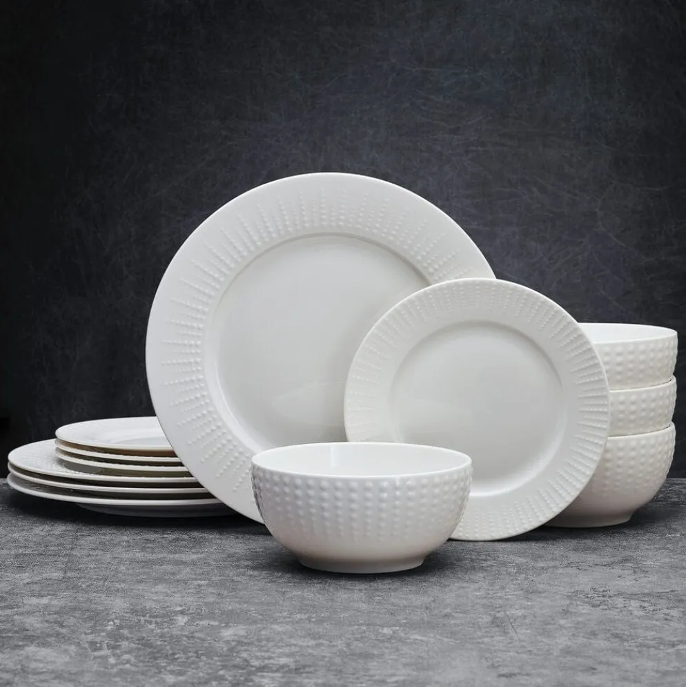 Cassie 12 Piece Dinnerware Set, Serivce for 4