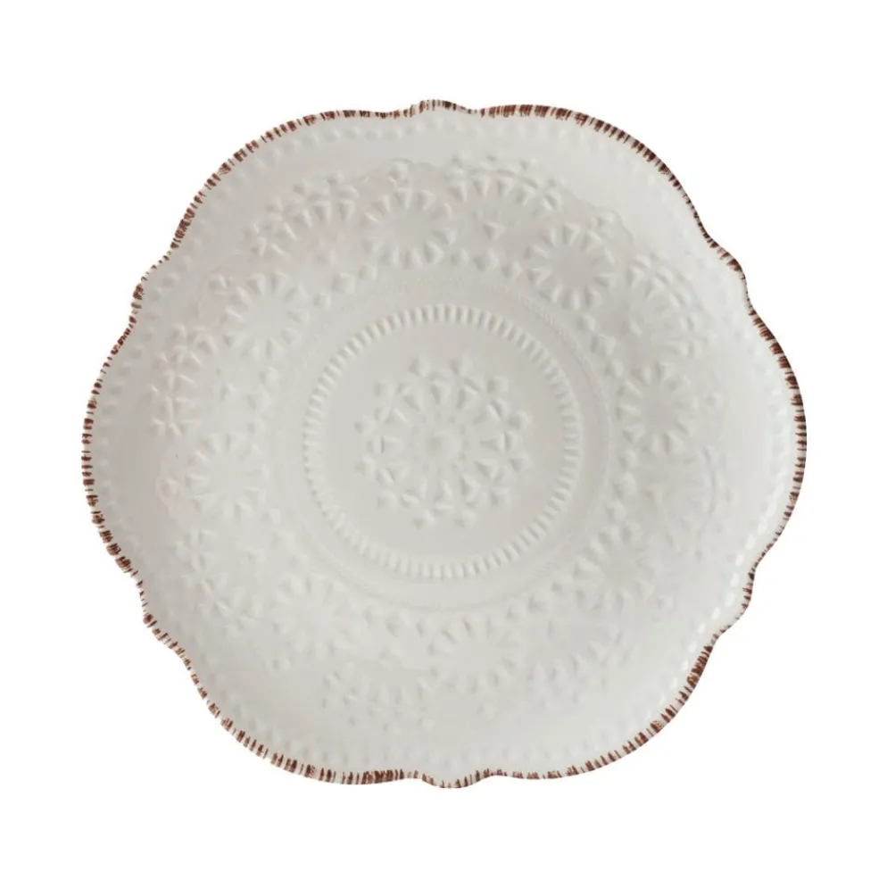 Chateau Cream 12 Piece Outdoor Melamine Dinnerware Set, Service for 4