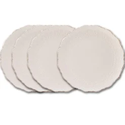 Chateau Cream Set of 4 Dinner Plates