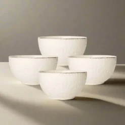 Chateau Cream Set of 4 Fruit Bowls
