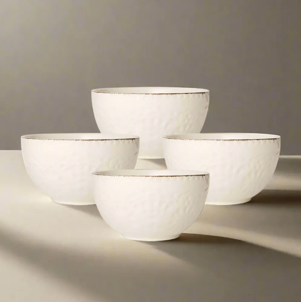 Chateau Cream Set of 4 Fruit Bowls