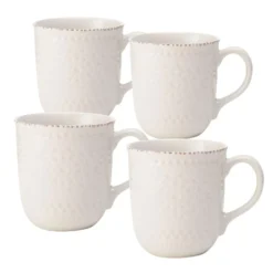 Chateau Cream Set of 4 Mugs