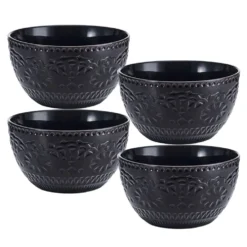 Chateau Midnight Set of 4 Soup Cereal Bowls