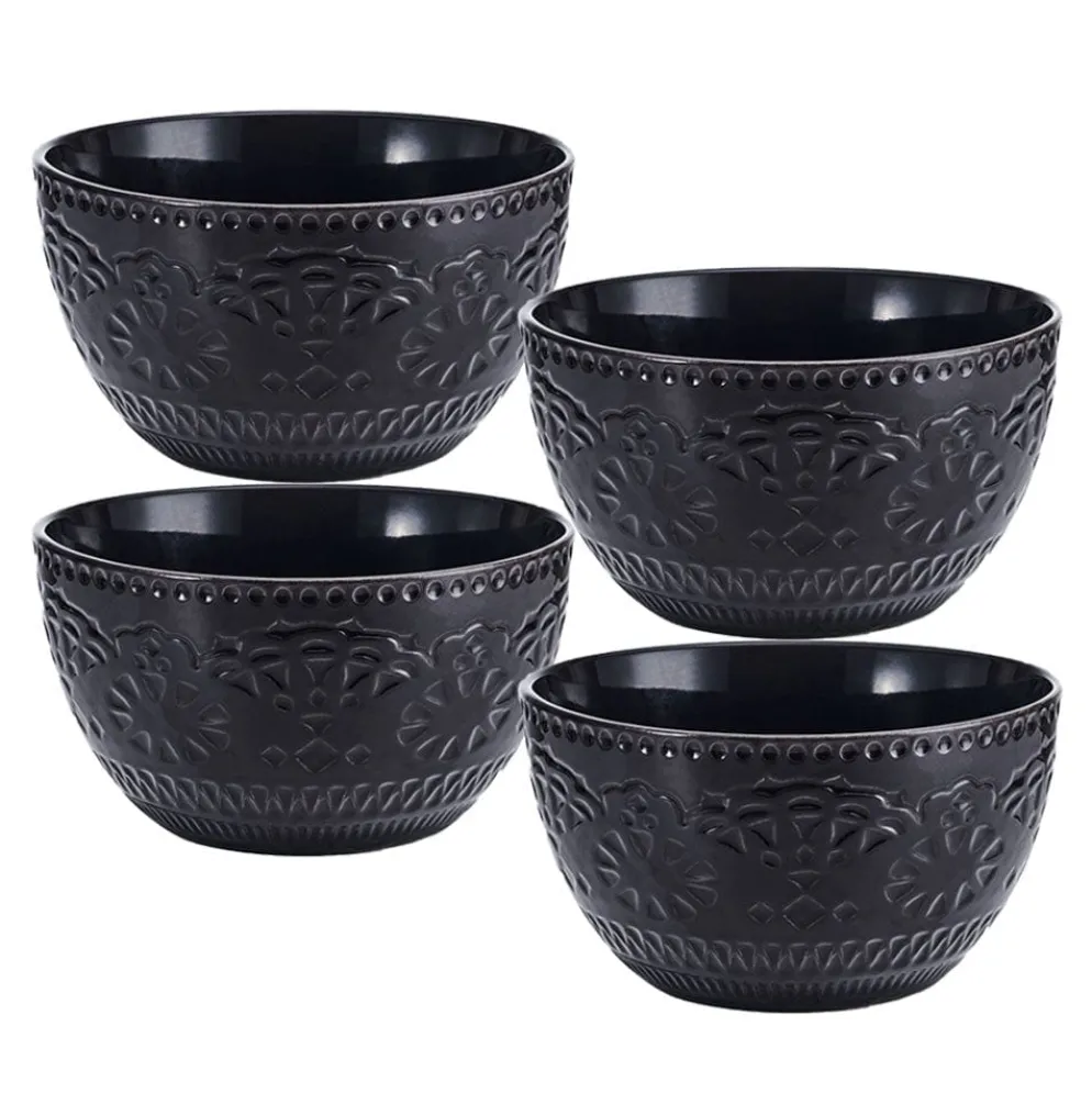 Chateau Midnight Set of 4 Soup Cereal Bowls