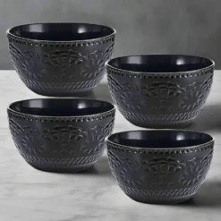 Chateau Midnight Set of 4 Soup Cereal Bowls