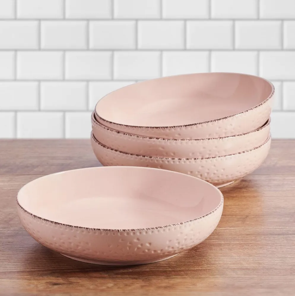 Chateau Pink Set of 4 Pasta Bowls
