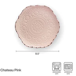 Chateau Pink Set of 4 Salad Plates