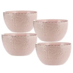 Chateau Pink Set of 4 Soup Cereal Bowls