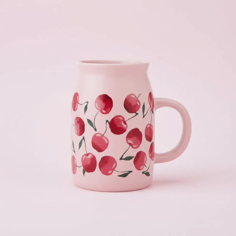 Cherries Milk Jug Mug