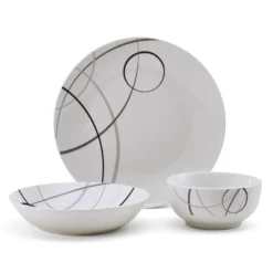 Circles 18 Piece Dinnerware Set, Service for 6