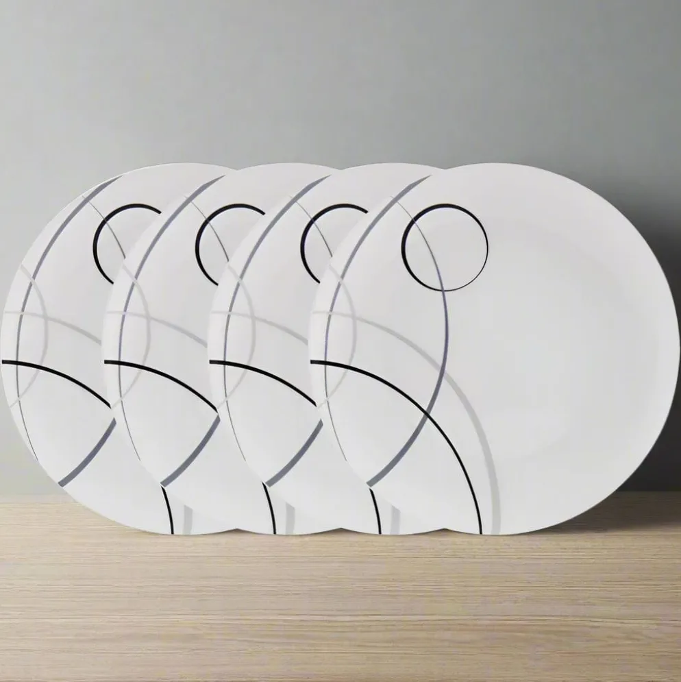 Circles Set of 4 Dinner Plates