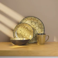 Cobblestone 32 Piece Dinnerware Set Service for 8