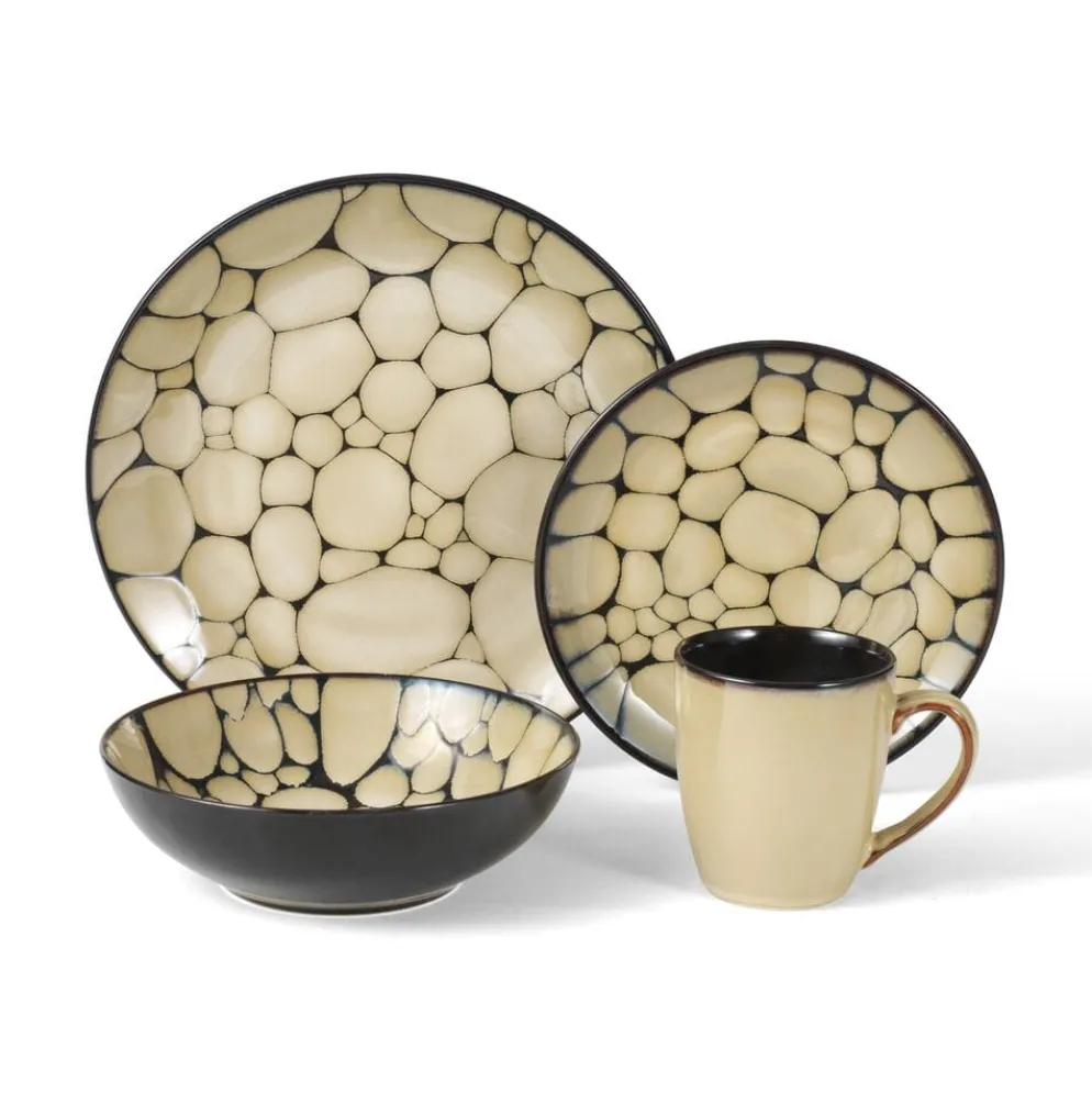 Cobblestone 32 Piece Dinnerware Set Service for 8