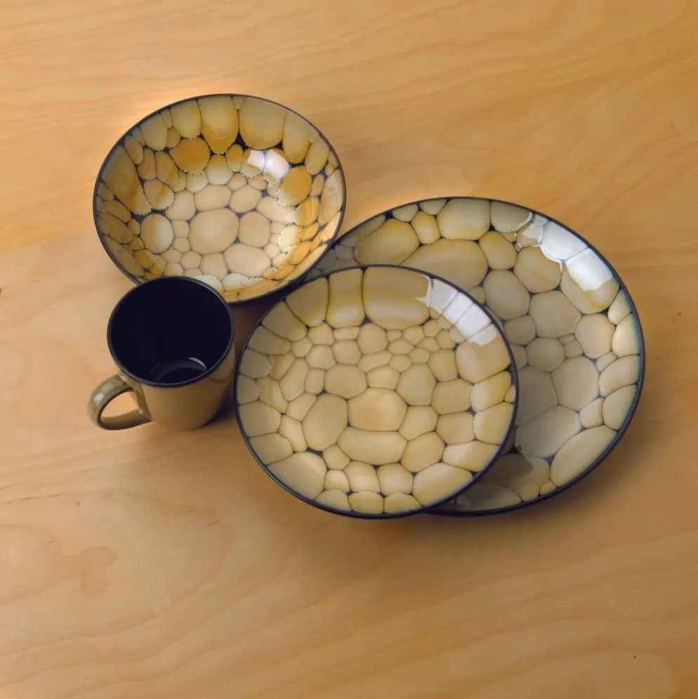 Cobblestone 32 Piece Dinnerware Set Service for 8