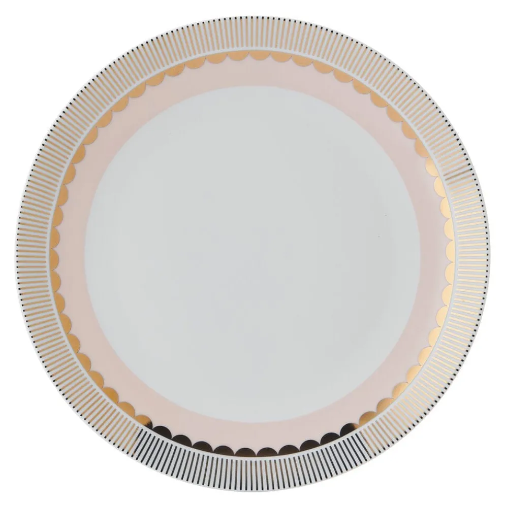 Darbie Angell Golden Charm Metallic 12 Piece Dinnerware Set, Service for 4
