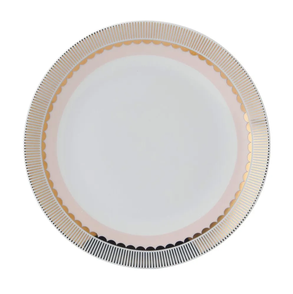 Darbie Angell Golden Charm Metallic 12 Piece Dinnerware Set, Service for 4