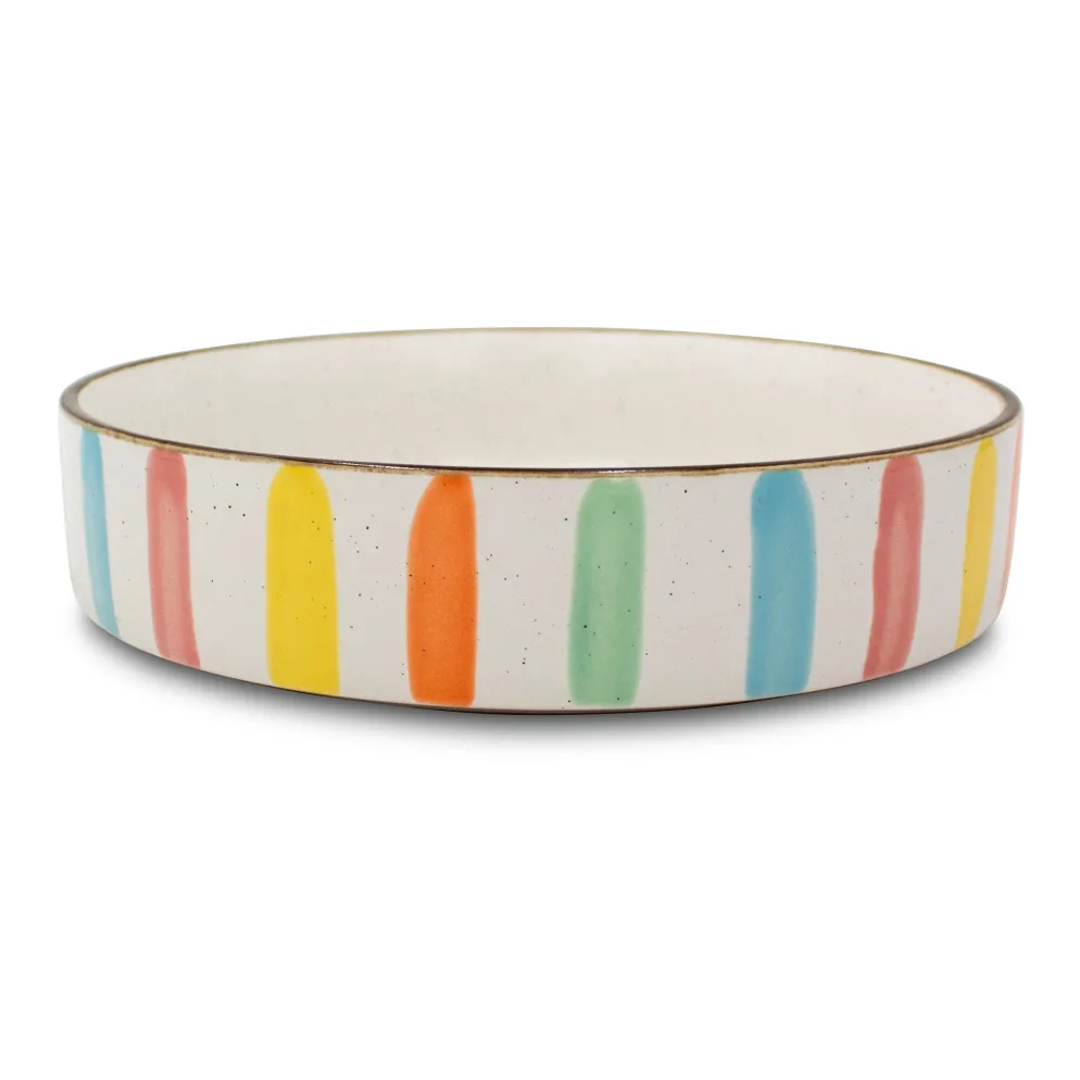 Darbie Angell Happy Spring Summer Set of 4 Pasta Bowls