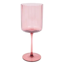 Darbie Angell Set of 4 Prismatic Lilac Wine Glasses