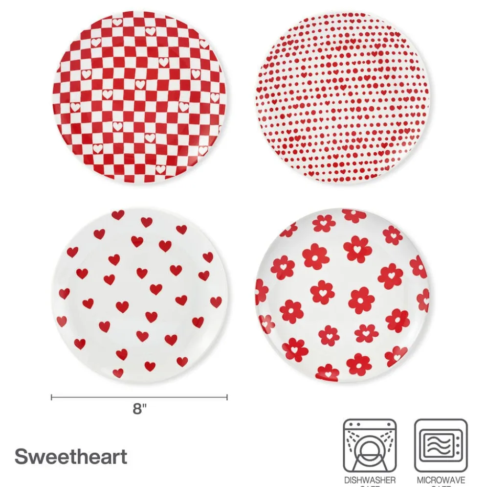 Darbie Angell Sweetheart Set of 4 Dessert Plates