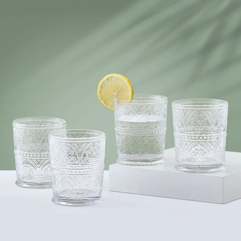 Darbie Angell Wanderlust Set of 4 Double Old Fashioned Glasses