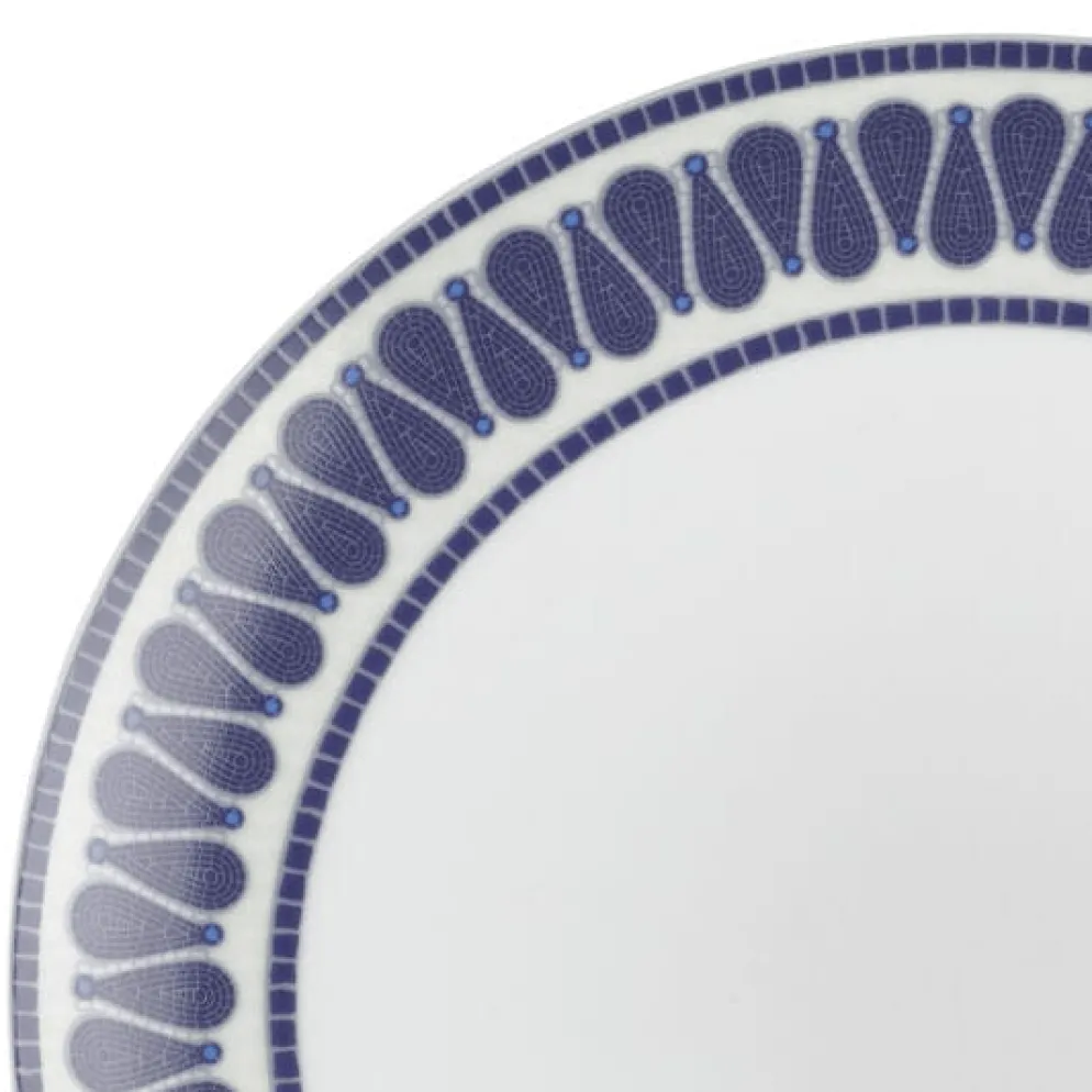 Dolly Parton Mosaic Blue Butterfly 12 Piece Dinnerware Set Service for 4