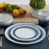 Eclipse Blue 16 Piece Dinnerware Set, Service for 4