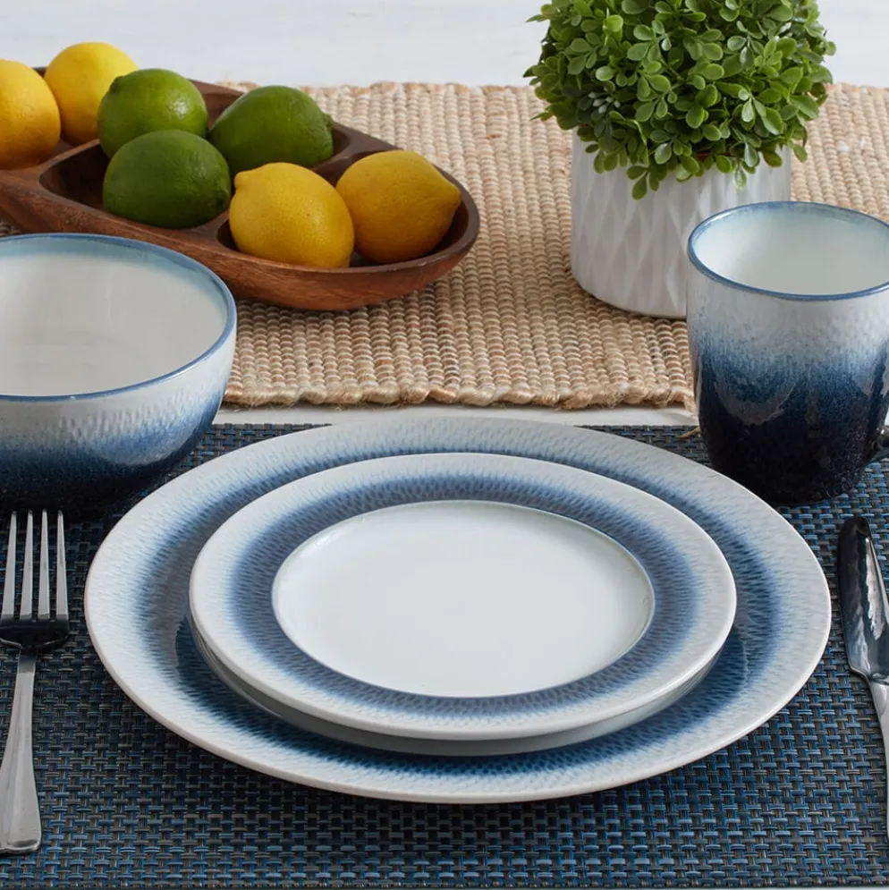 Eclipse Blue 16 Piece Dinnerware Set, Service for 4