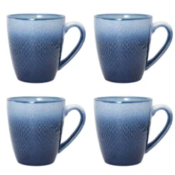 Eclipse Blue 16 Piece Dinnerware Set, Service for 4