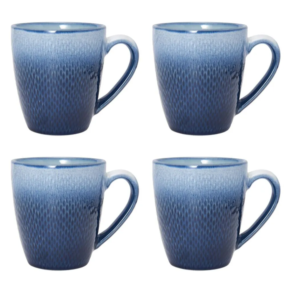 Eclipse Blue 16 Piece Dinnerware Set, Service for 4