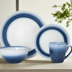 Eclipse Blue 16 Piece Dinnerware Set, Service for 4