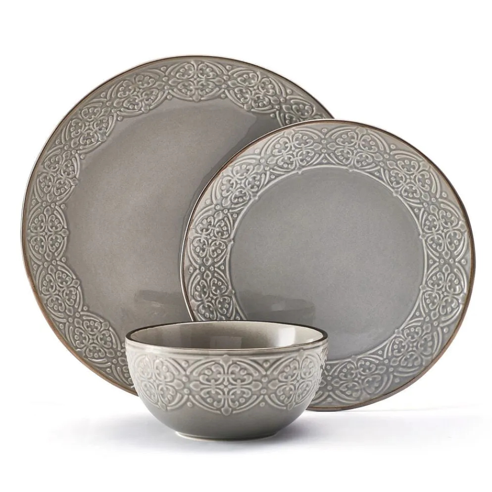 Emma 12 Piece Dinnerware Set, Service for 4