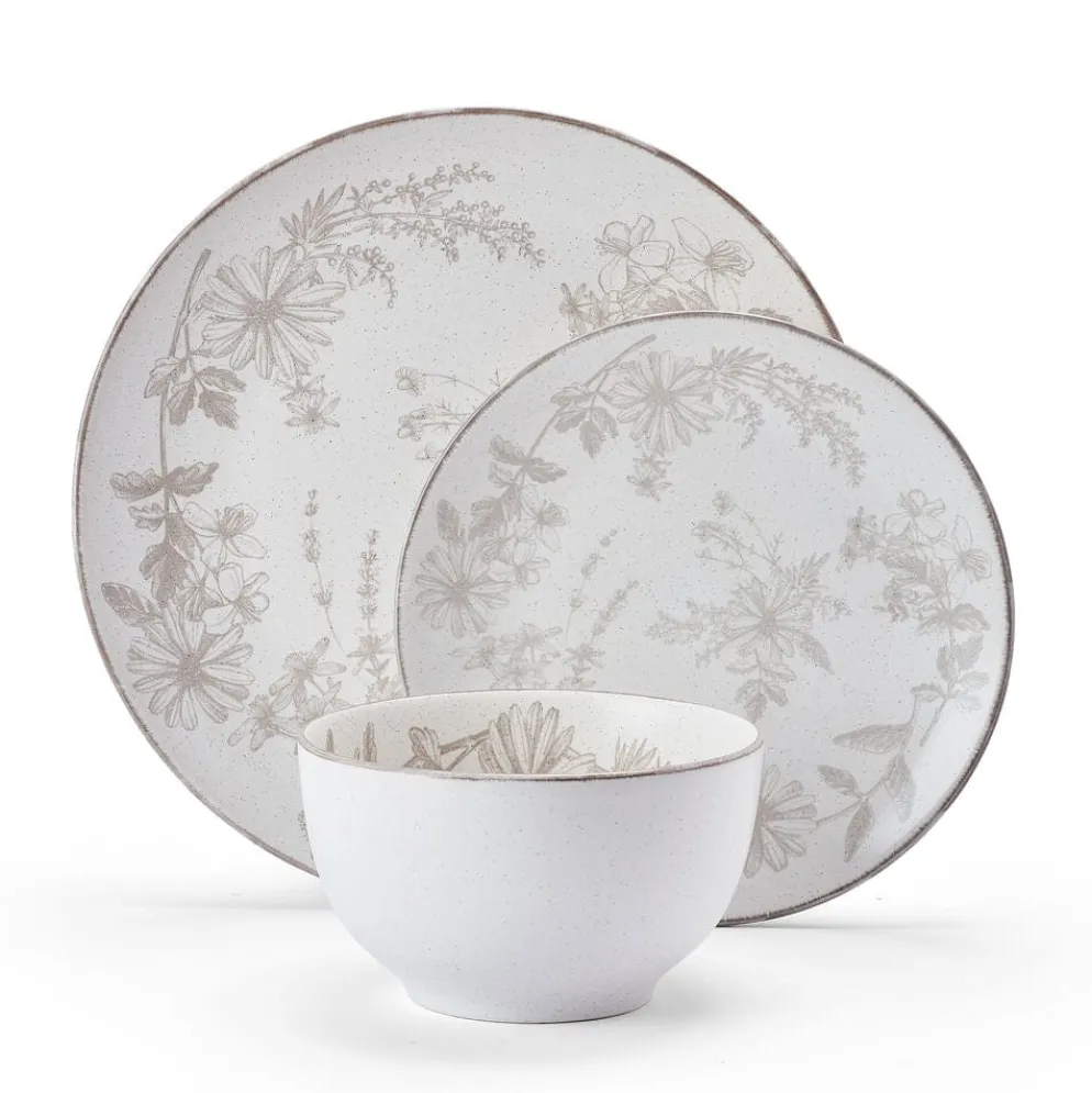 Enchanted Bloom 12 Piece Dinnerware Set, Service for 4